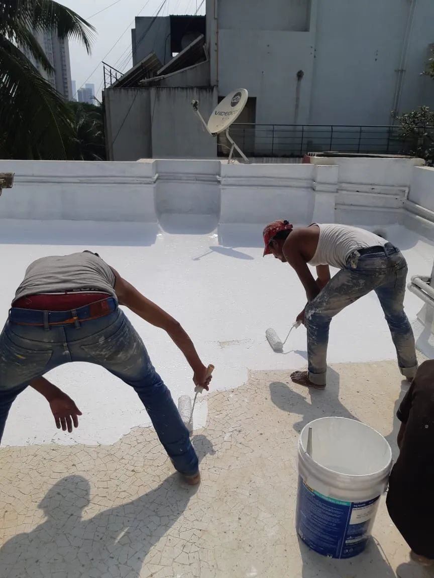 Waterproofing chemical coating — waterproofing project in Thane & Mumbai by Mahadev Waterproofing