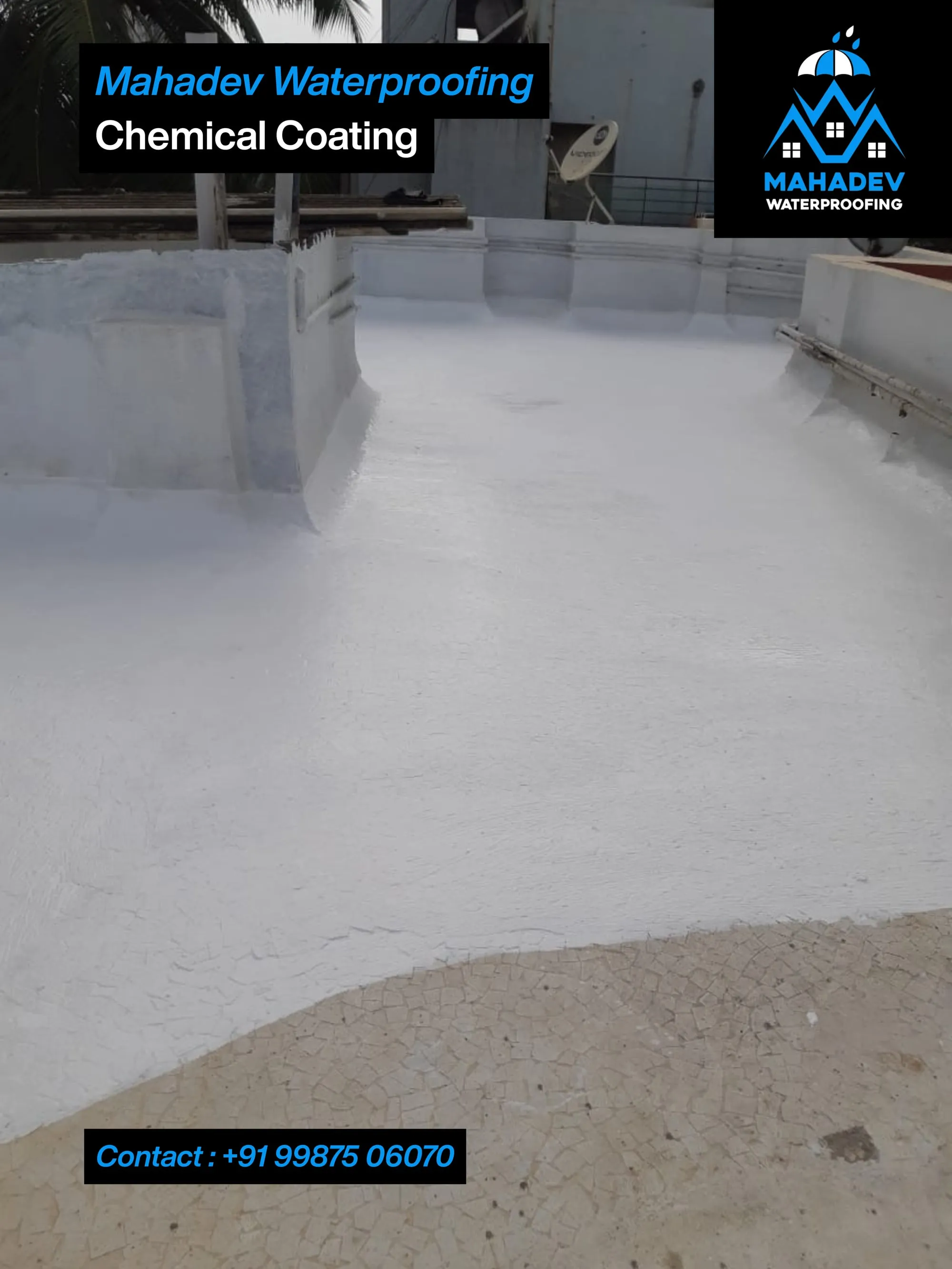 Waterproofing chemical coating — waterproofing project in Thane & Mumbai by Mahadev Waterproofing
