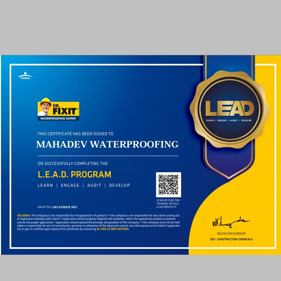 Dr. Fixit LEAD Program certification