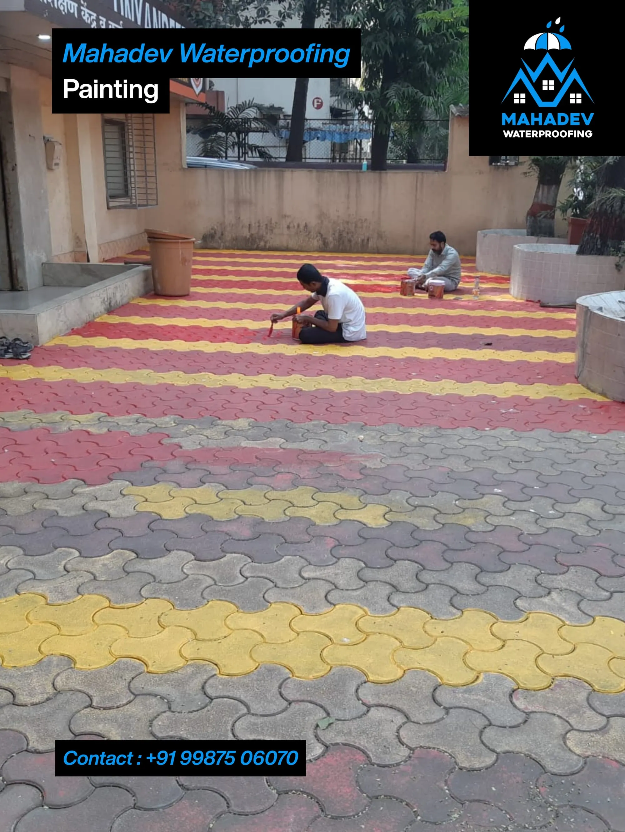 Painting & finishing — waterproofing project in Thane & Mumbai by Mahadev Waterproofing