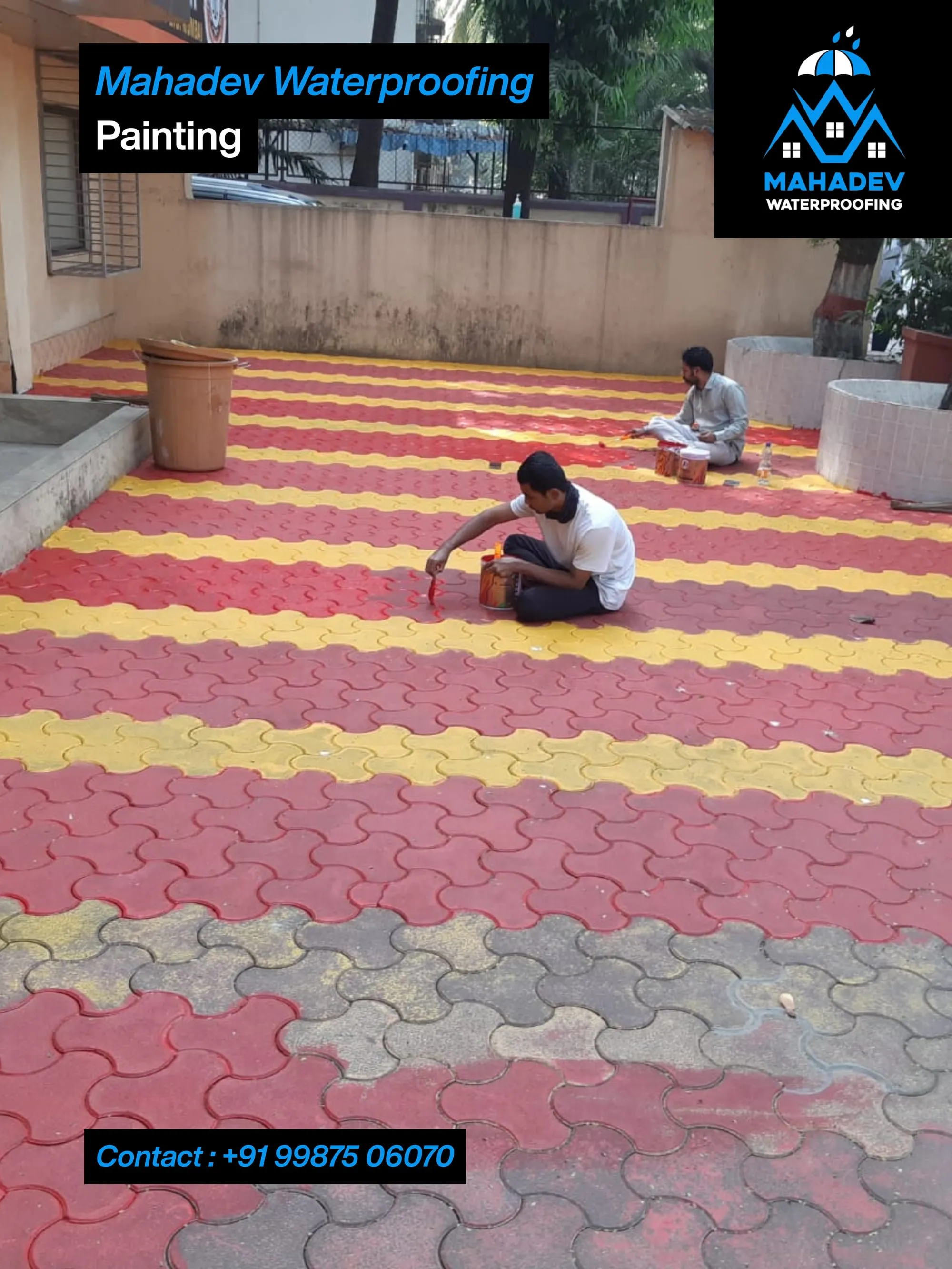 Painting & finishing — waterproofing project in Thane & Mumbai by Mahadev Waterproofing