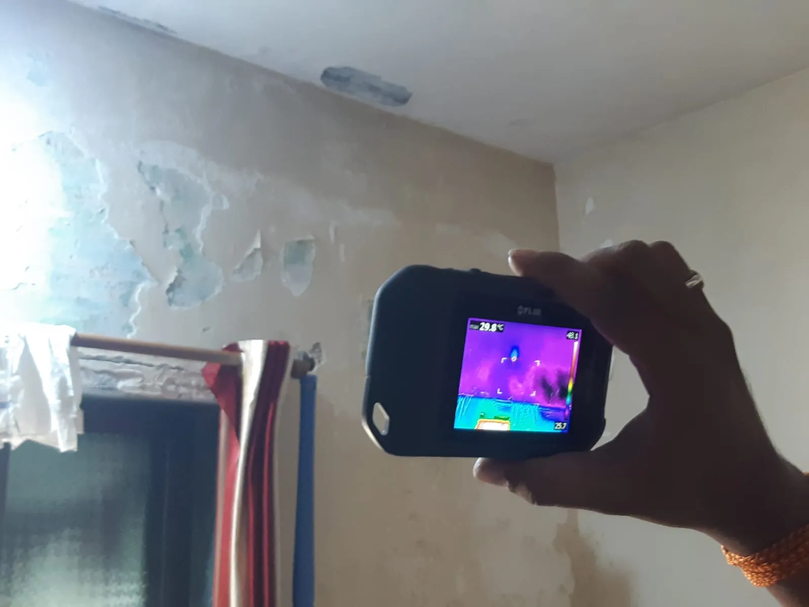 Thermal leak detection scan — waterproofing project in Thane & Mumbai by Mahadev Waterproofing