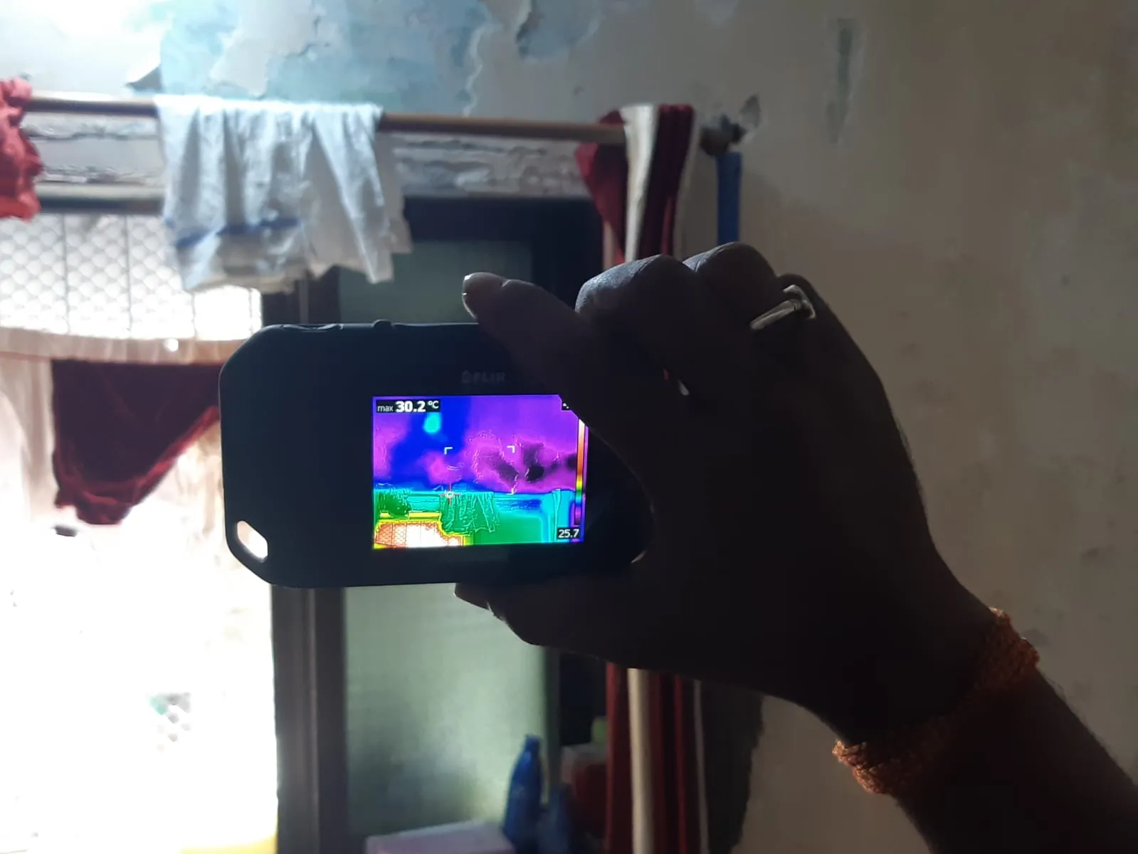 Thermal leak detection scan — waterproofing project in Thane & Mumbai by Mahadev Waterproofing