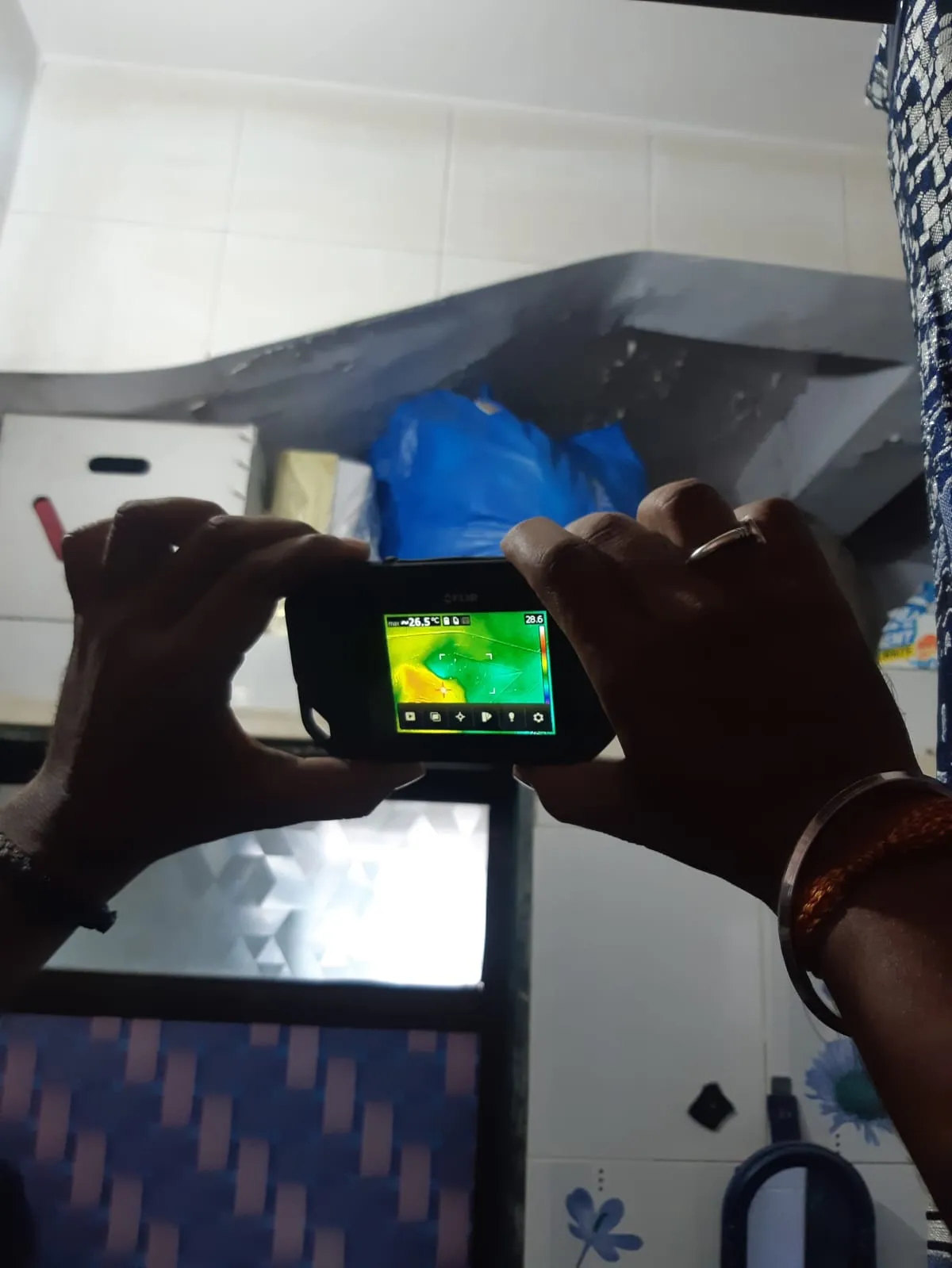 Thermal leak detection scan — waterproofing project in Thane & Mumbai by Mahadev Waterproofing
